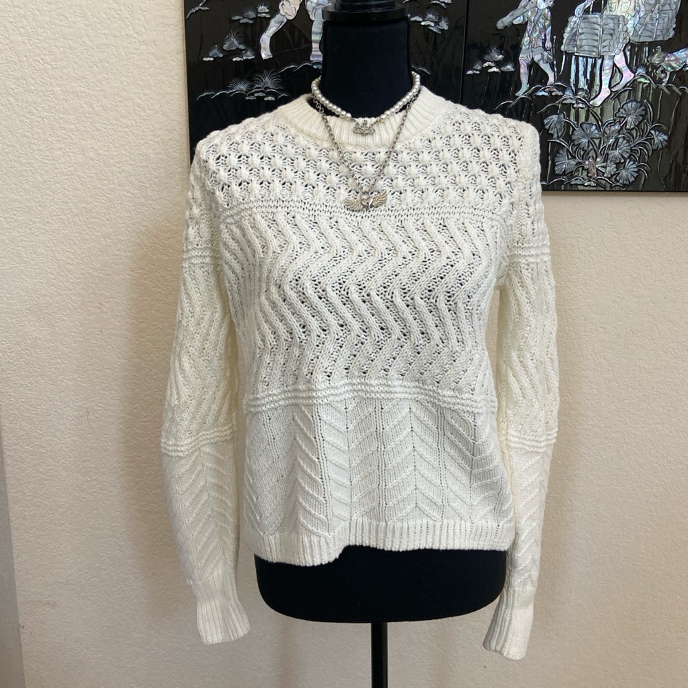Women's Ivory Knitted Sweater size XS